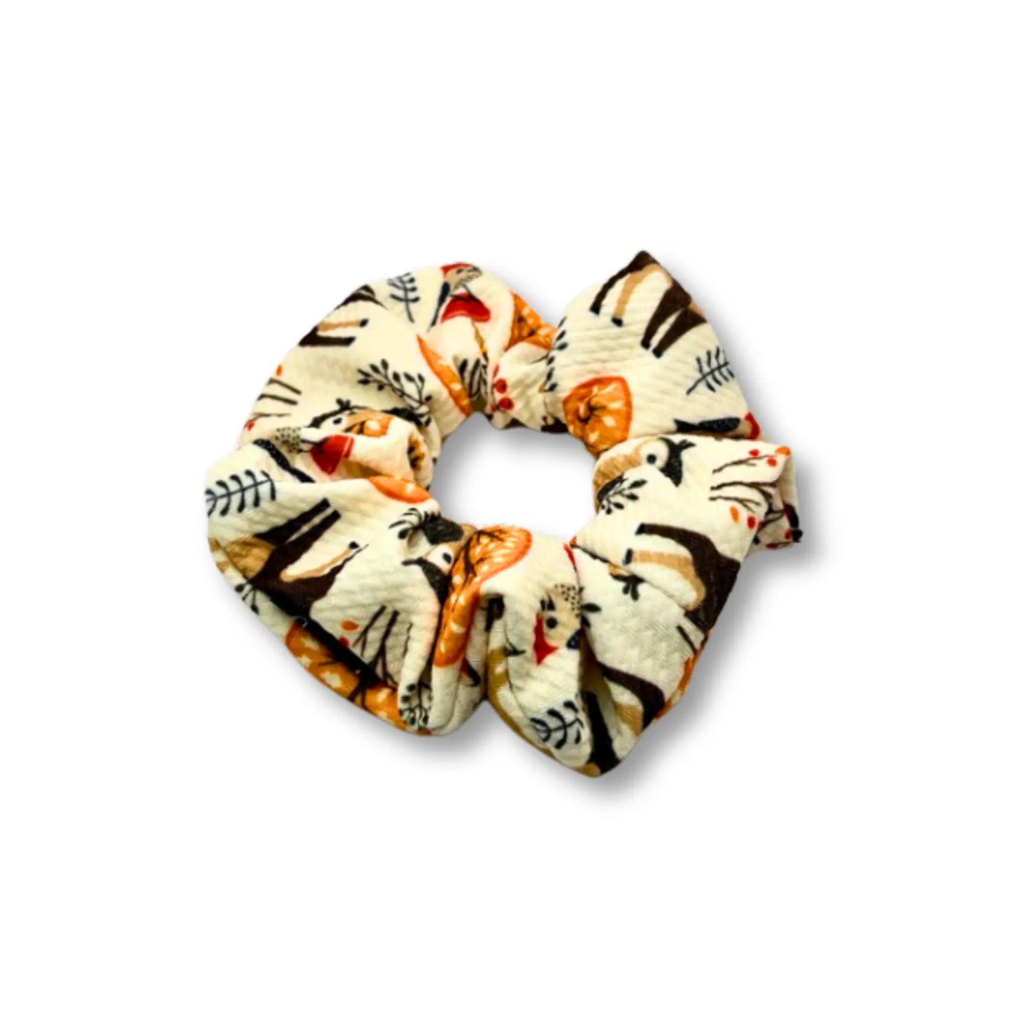 Mini Fall Animals Bullet Scrunchie