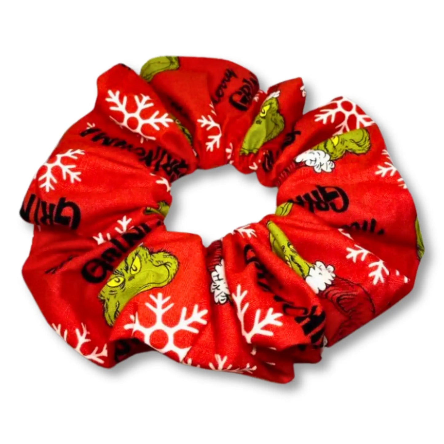 Red Grinchmas Christmas Scrunchie