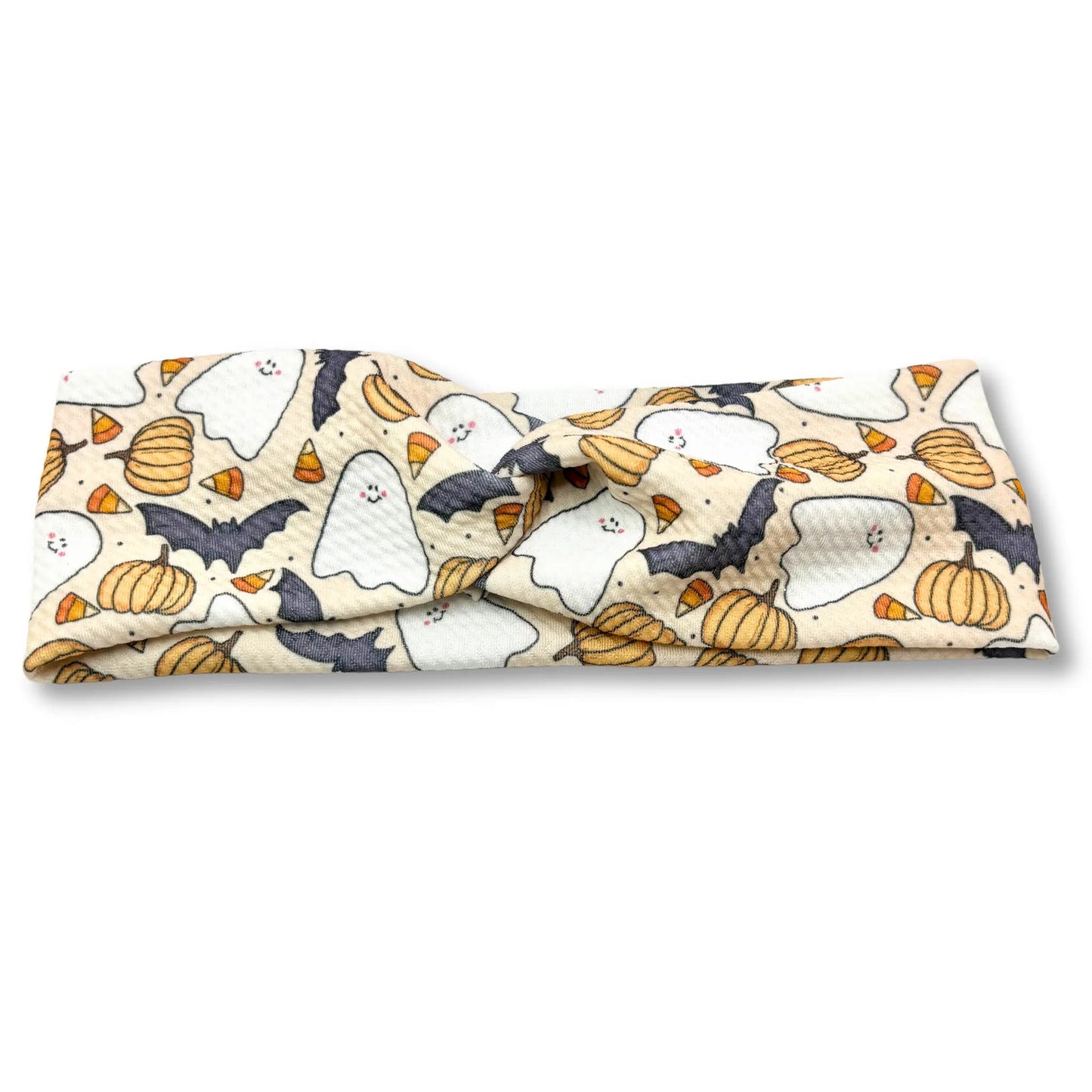 Ghosts and Bat Twist Knot Headband