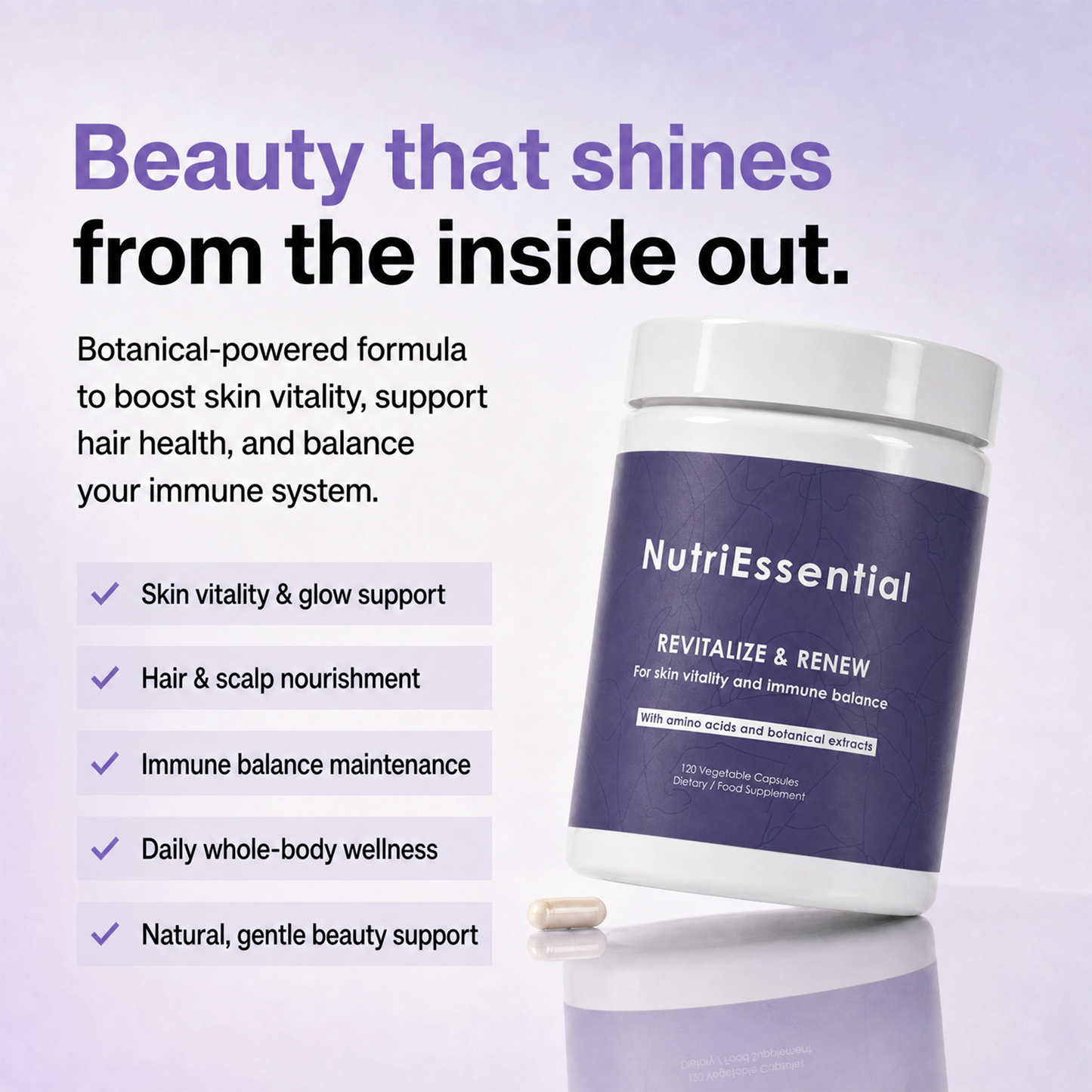 NutriEssential Revitalize & Renew Wellness Capsules