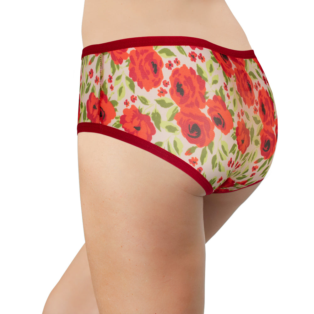 Mesh Floral Hipster – XS–3X