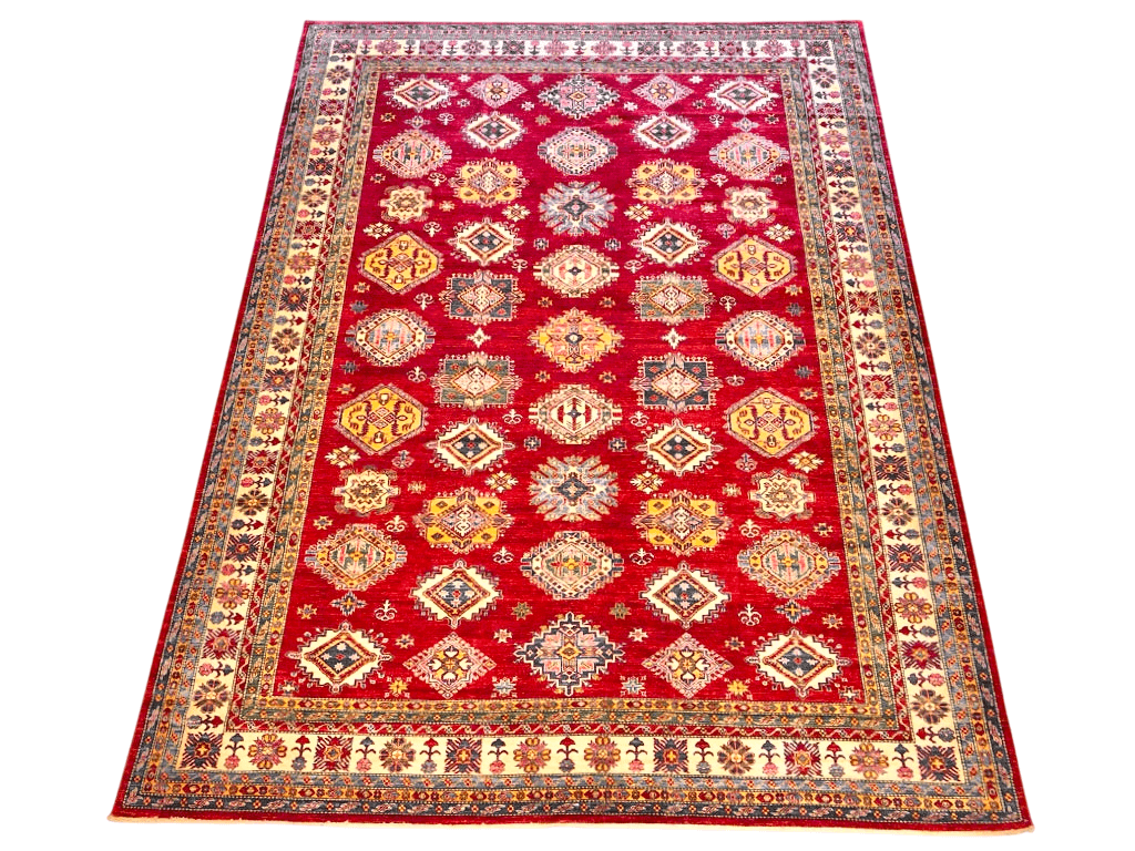 Super Kazak (10'09"x14'01") red/ivory-0