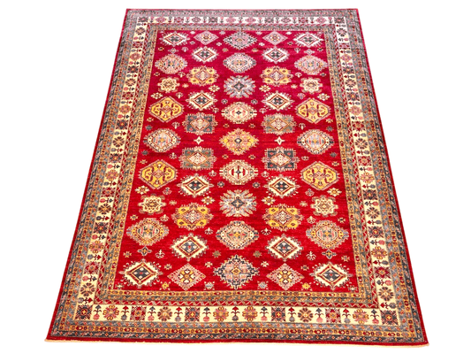 Super Kazak (10'09"x14'01") red/ivory-0