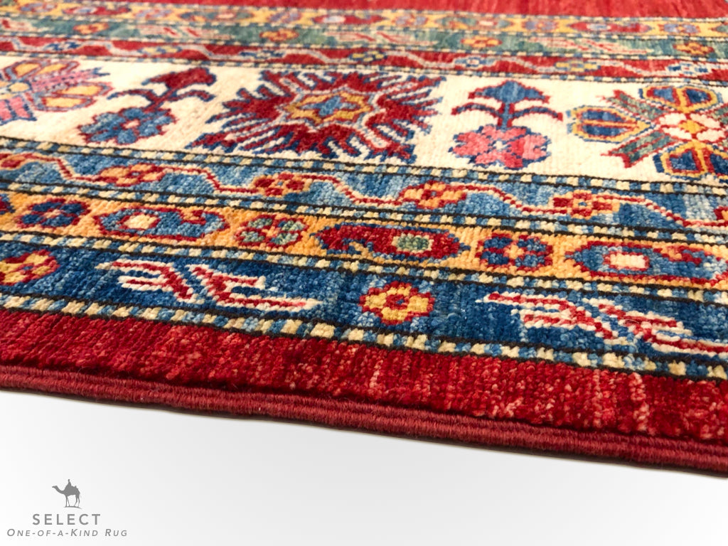 Super Kazak (10'09"x14'01") red/ivory-2