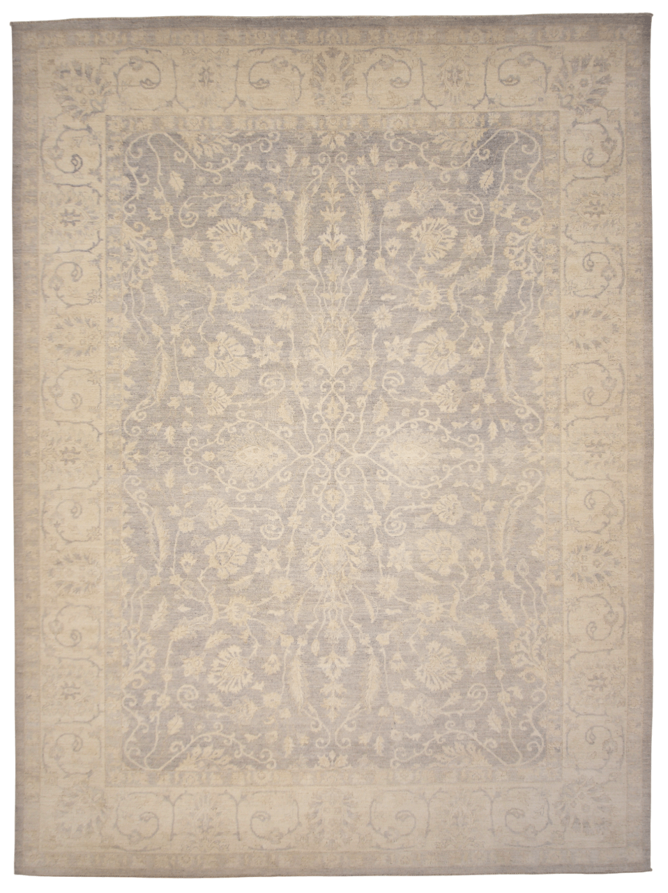 WhiteWash Chobi 10'00" x 13'05" lt.gry/ivo-0