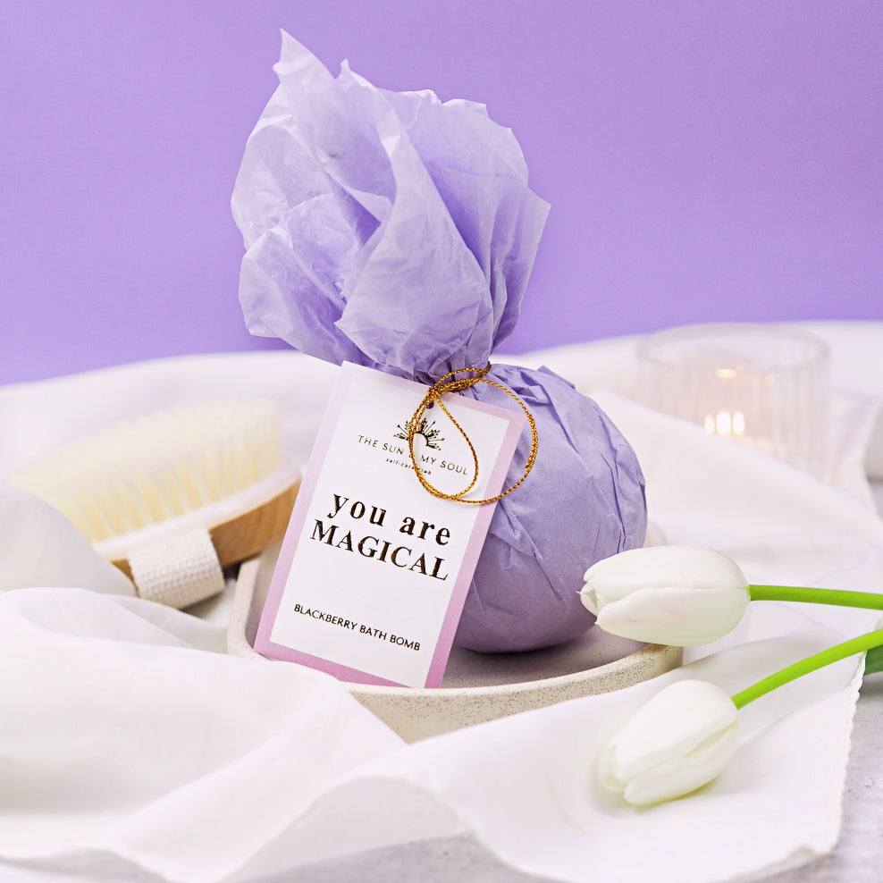 You Are Magical - Blackberry Bath Bomb Relaxing Soak-2