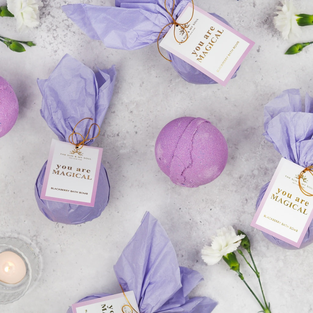 You Are Magical - Blackberry Bath Bomb Relaxing Soak-3