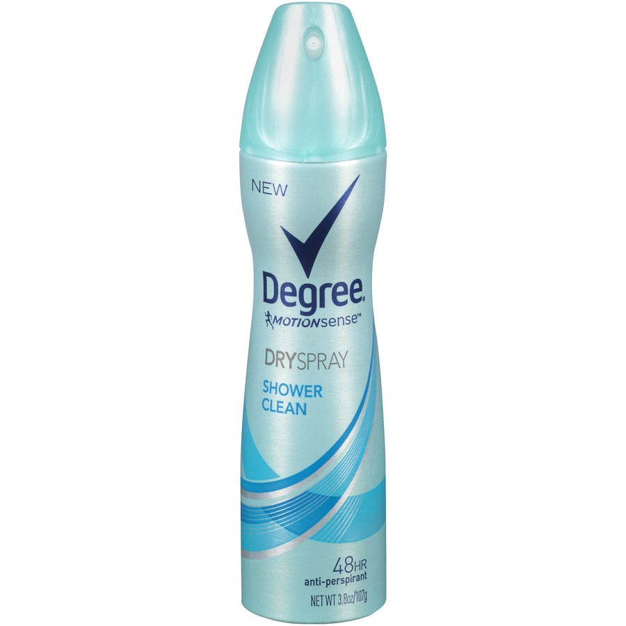 Degree Women Antiperspirant Deodorant Dry Spray, Shower Clean, 3.8 oz