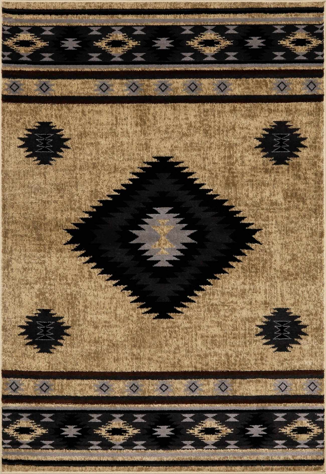 Buckhaven Brown Aztec Carpet-0