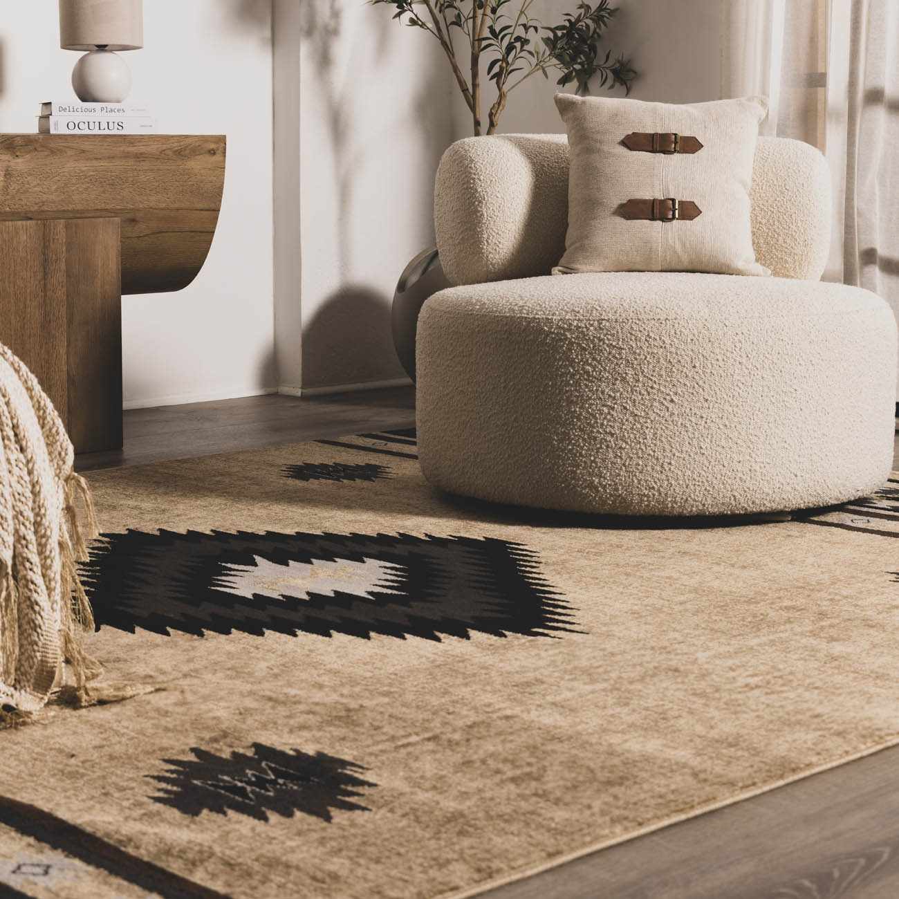 Buckhaven Brown Aztec Carpet-2