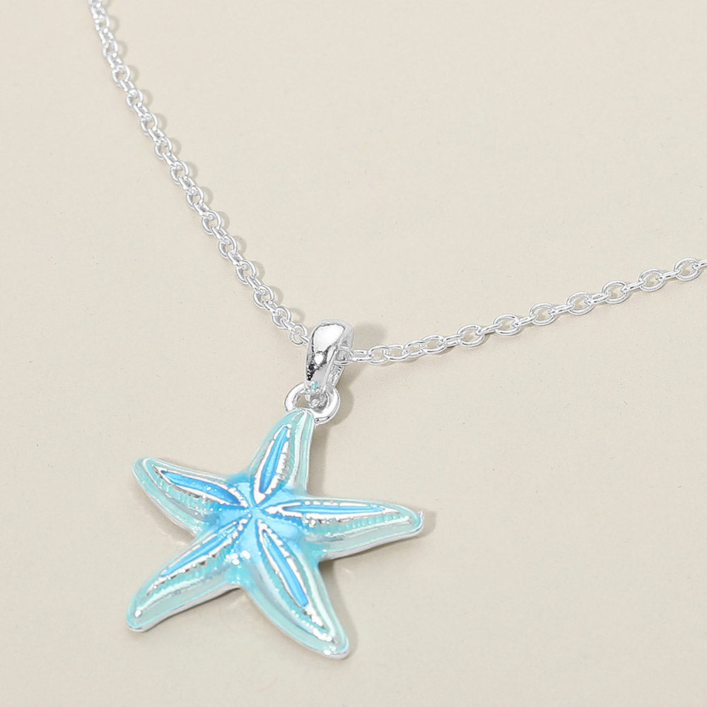 Starfish Charm Pendant Necklace