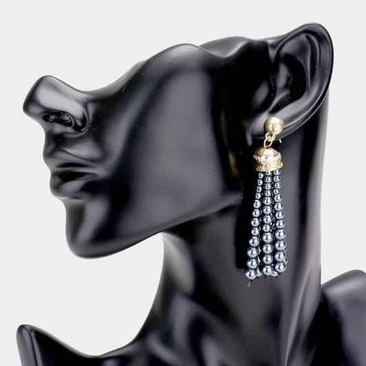 Pearl Tassel Earrings