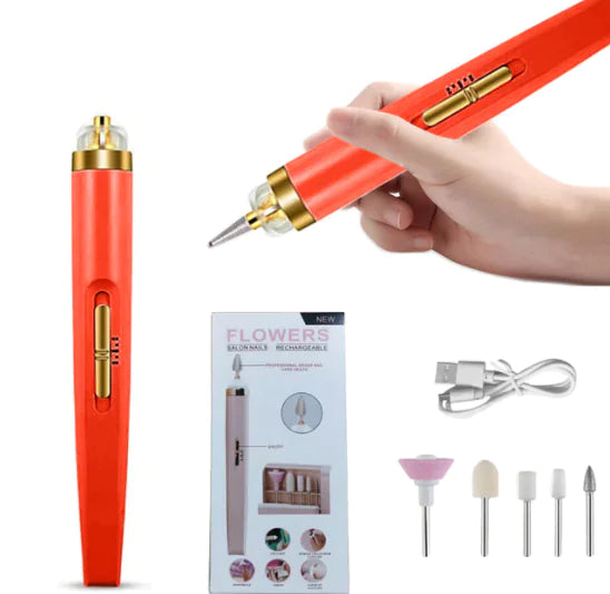 Electric Nail Drill Machine 5-in-1 with LED Light