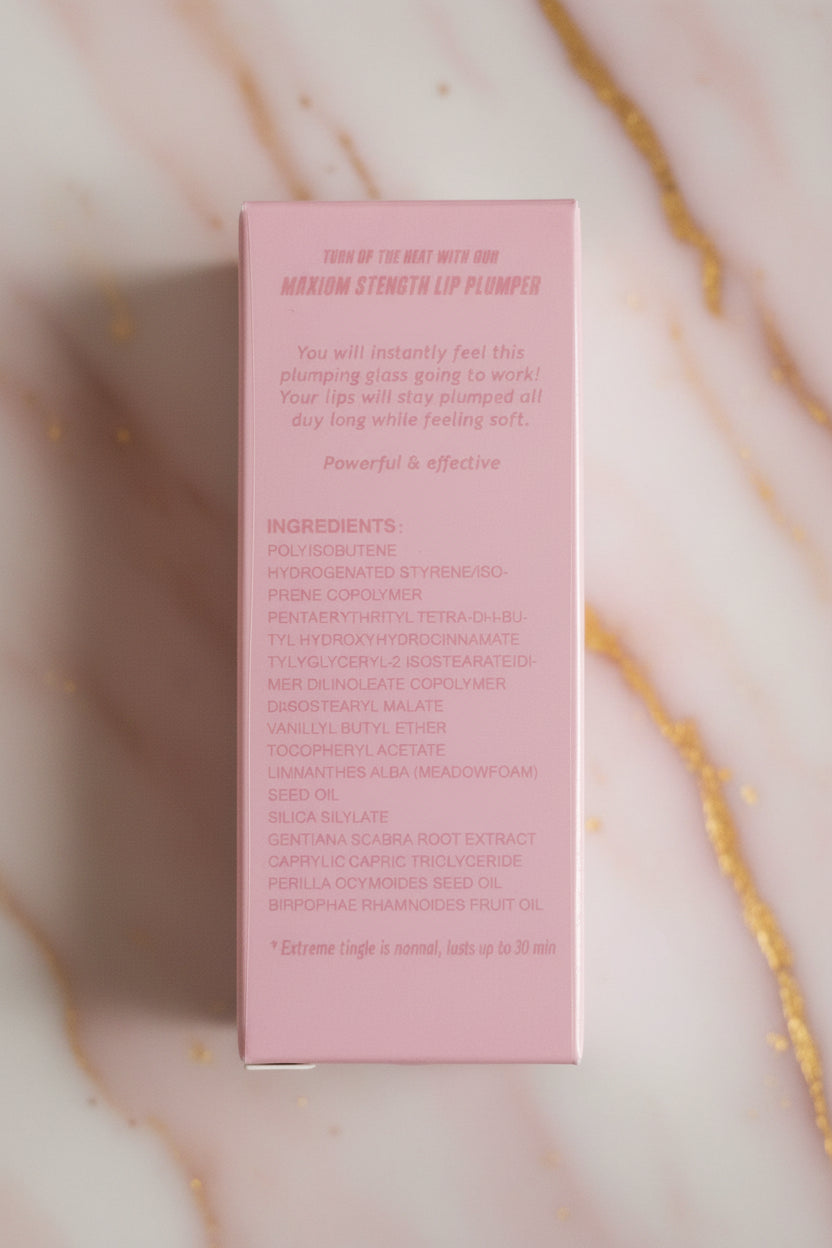 Turn up the heat lip plumper- BESTSELLER - SPOILED COSMETICS LIP PLUMPER CLEAR MAXIMUM STRENGTH