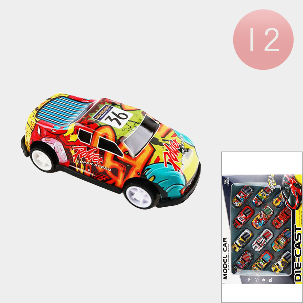 12PCS - Power Super Speed Racing Pull Back Function Kids Toys