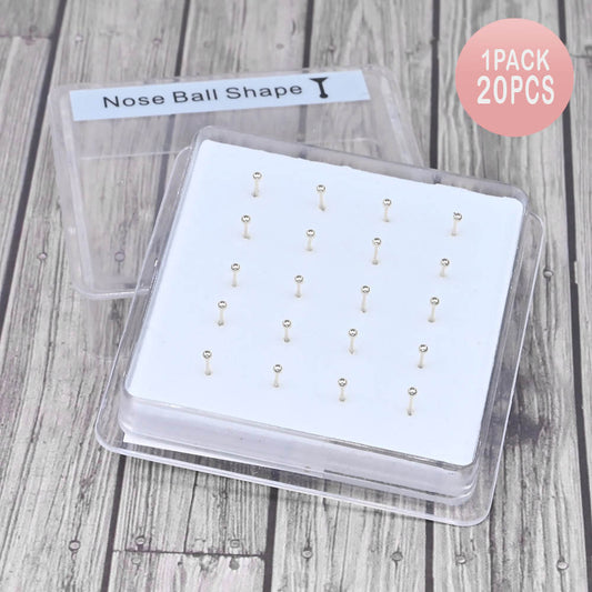 20PCS - 1mm Metal Ball Nose Pins
