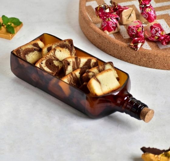Upcycled Premium Glass & Platter Gift Set-2