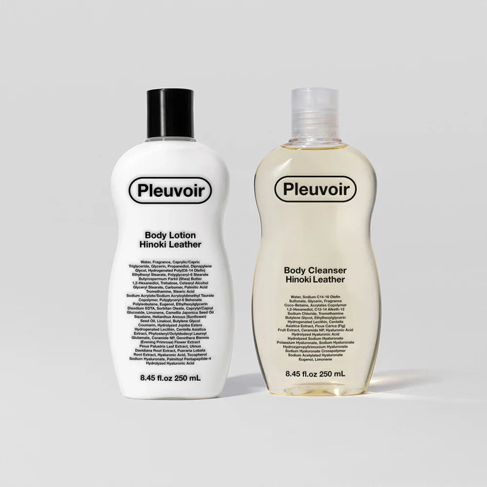 HINOKI LEATHER Body Set – Cleanser & Lotion 250ml x 2