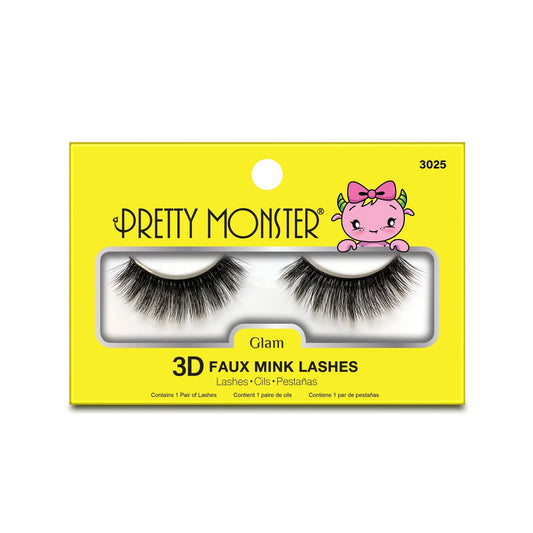 Pretty Monster Glam 3D Faux Mink Lashes - 3025