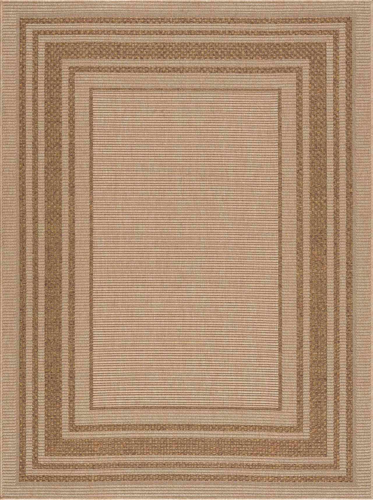 Isoko Bordered Faux Jute Rug-0