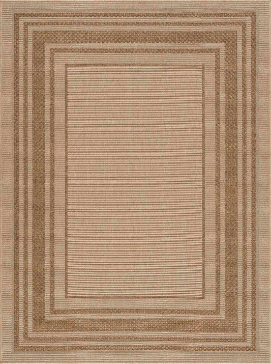 Isoko Bordered Faux Jute Rug-0