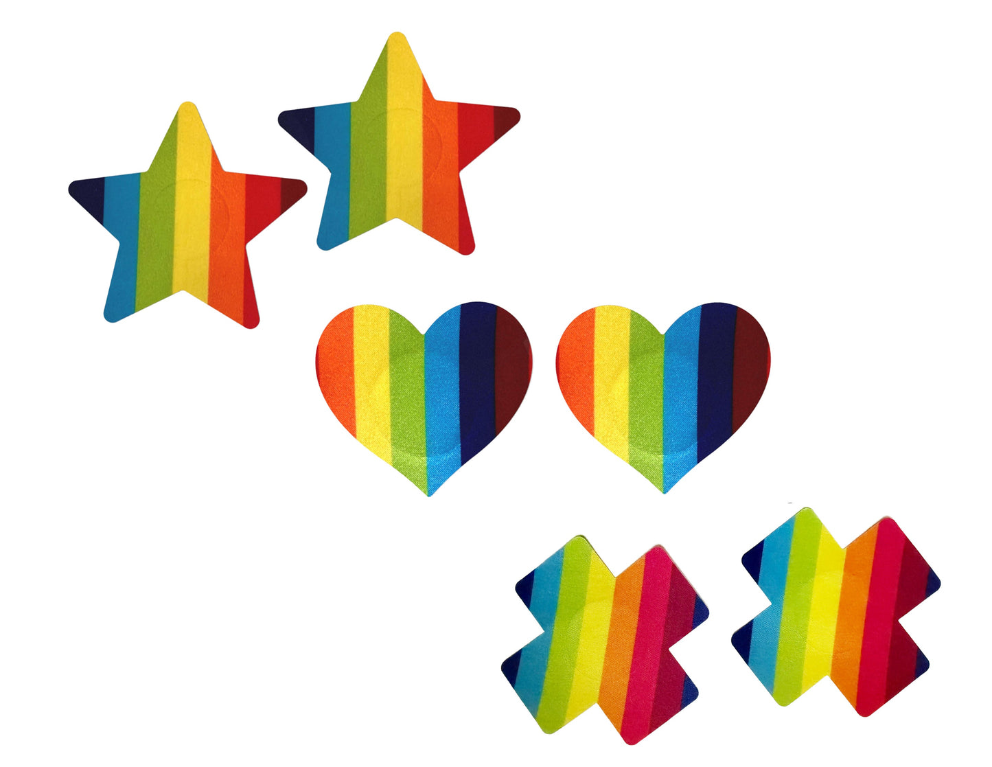Rainbow Pride Pasties Pack - 3 Pairs