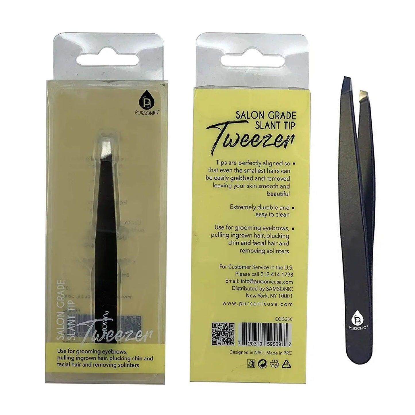 Salon Grade Slant Tip Tweezer-1