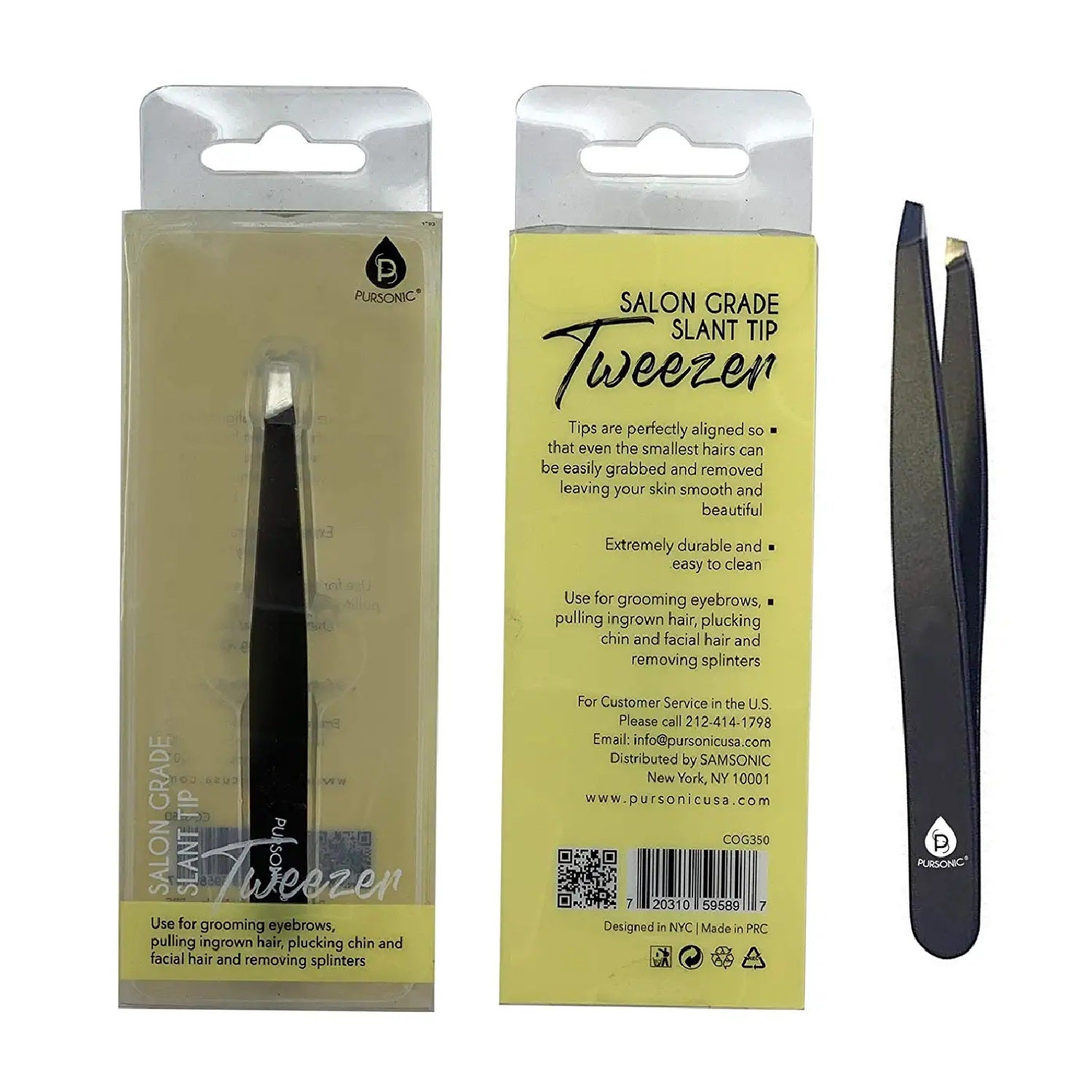 Salon Grade Slant Tip Tweezer-1