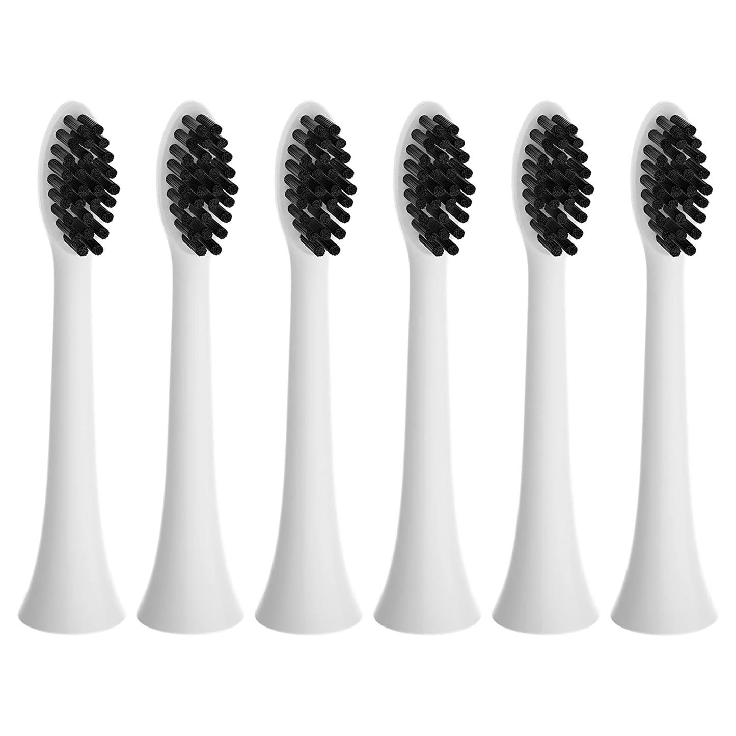Pursonic Replacement Toothbrush Heads Charcoal Infused Bristles, Compatible with Philips Sonicare Electric Toothbrush Handles - Pack-3