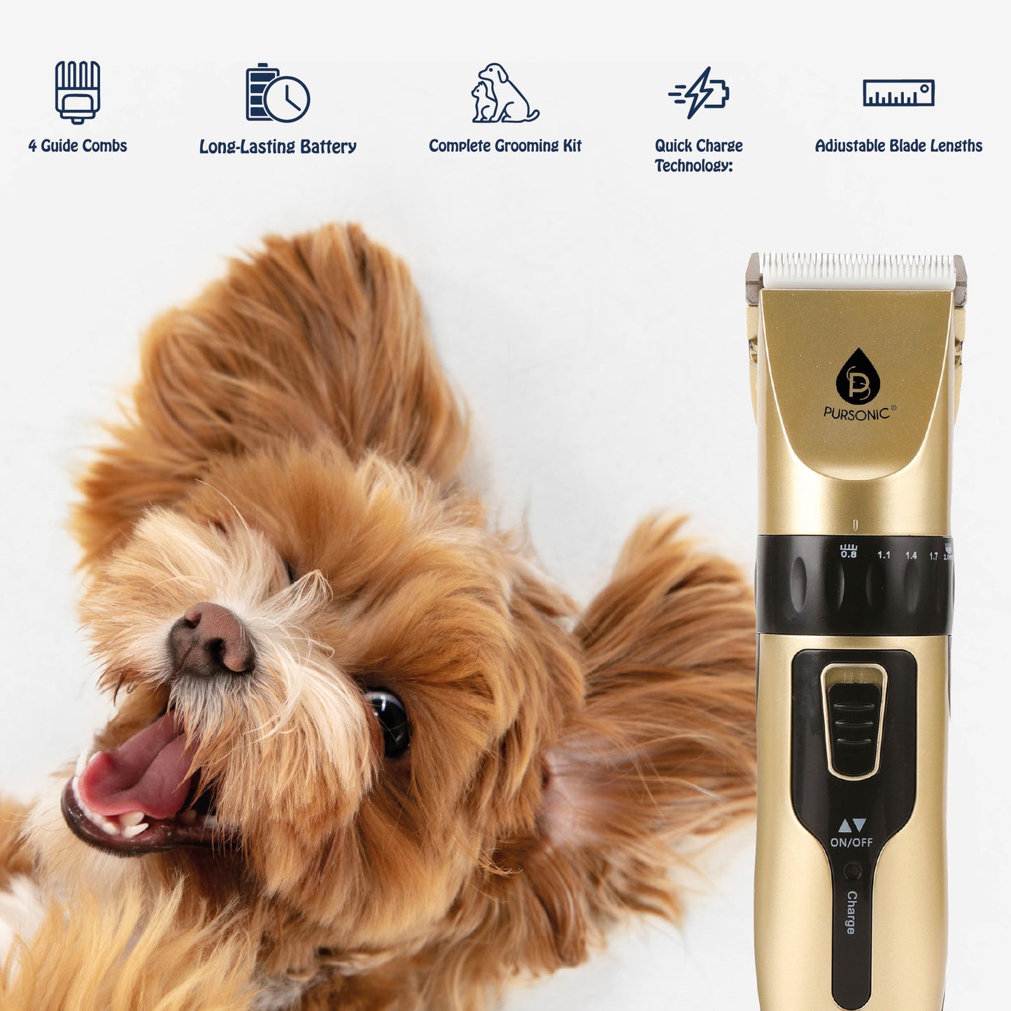 Rechargeable Pet Hair Trimmer – Easy, Safe & Comfortable Grooming at Home-1