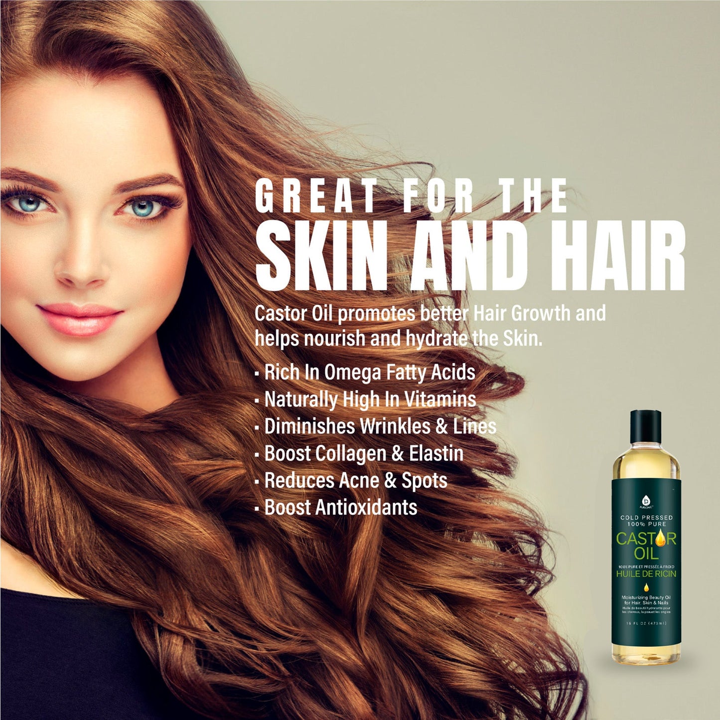 Pursonic Natural Beauty Trio: Fractionated Coconut, Sweet Almond & Castor Oil-2