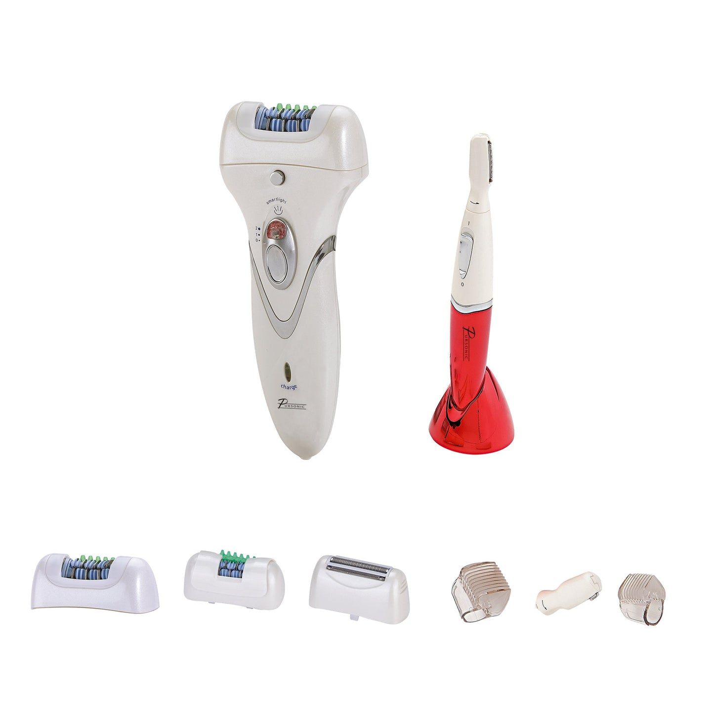 Pursonic Rechargeable Epilator & Bikini Personal Groomer Trimmer – All-in-One Hair Removal System-1