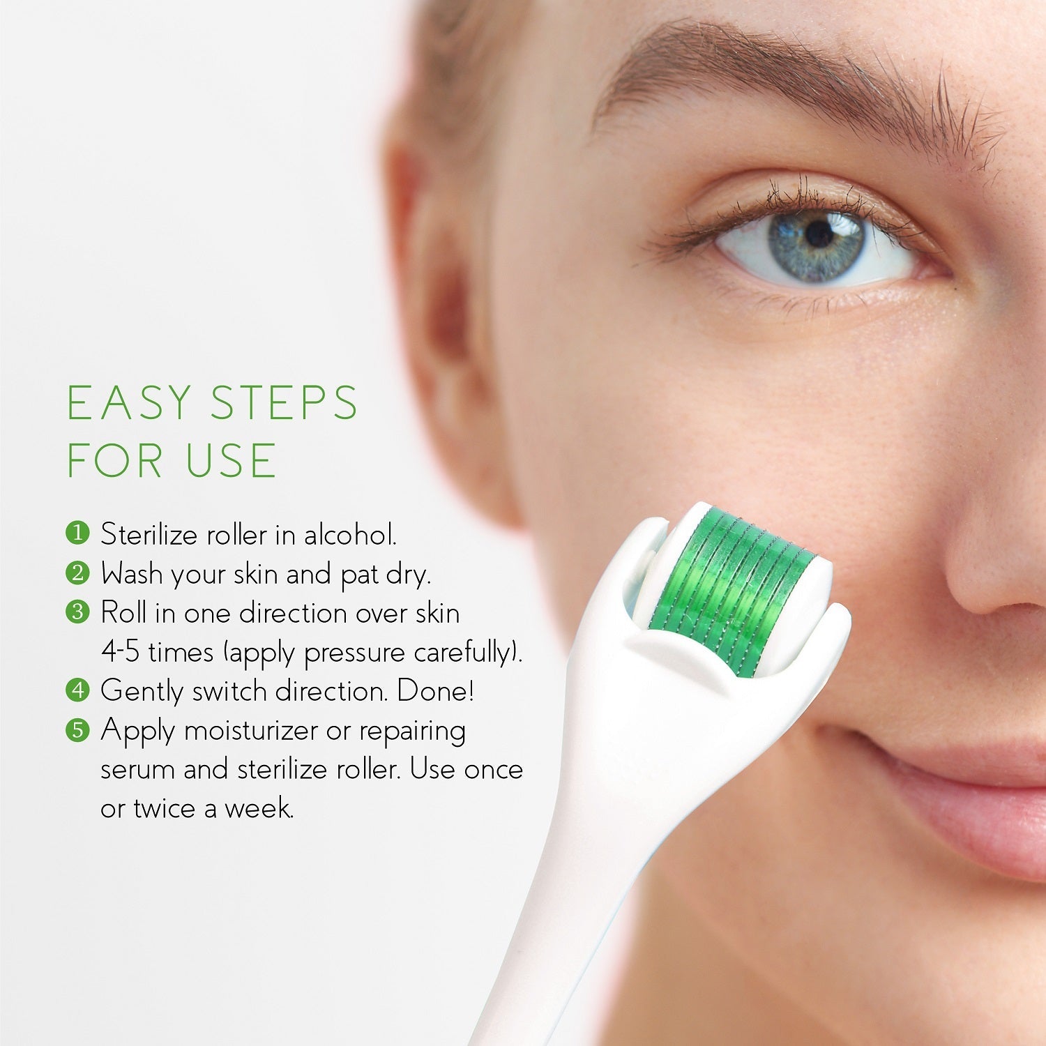 Glow & Clarity Trio: Derma Roller, Precision Dermaplaning Tool, & Pore Vacuum-4