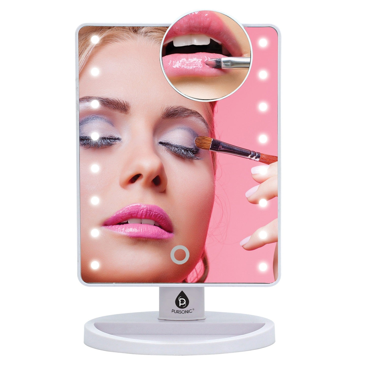 Refined Brilliance Pro 14" LED Mirror & Pursonic LED Vanity Mirror-1