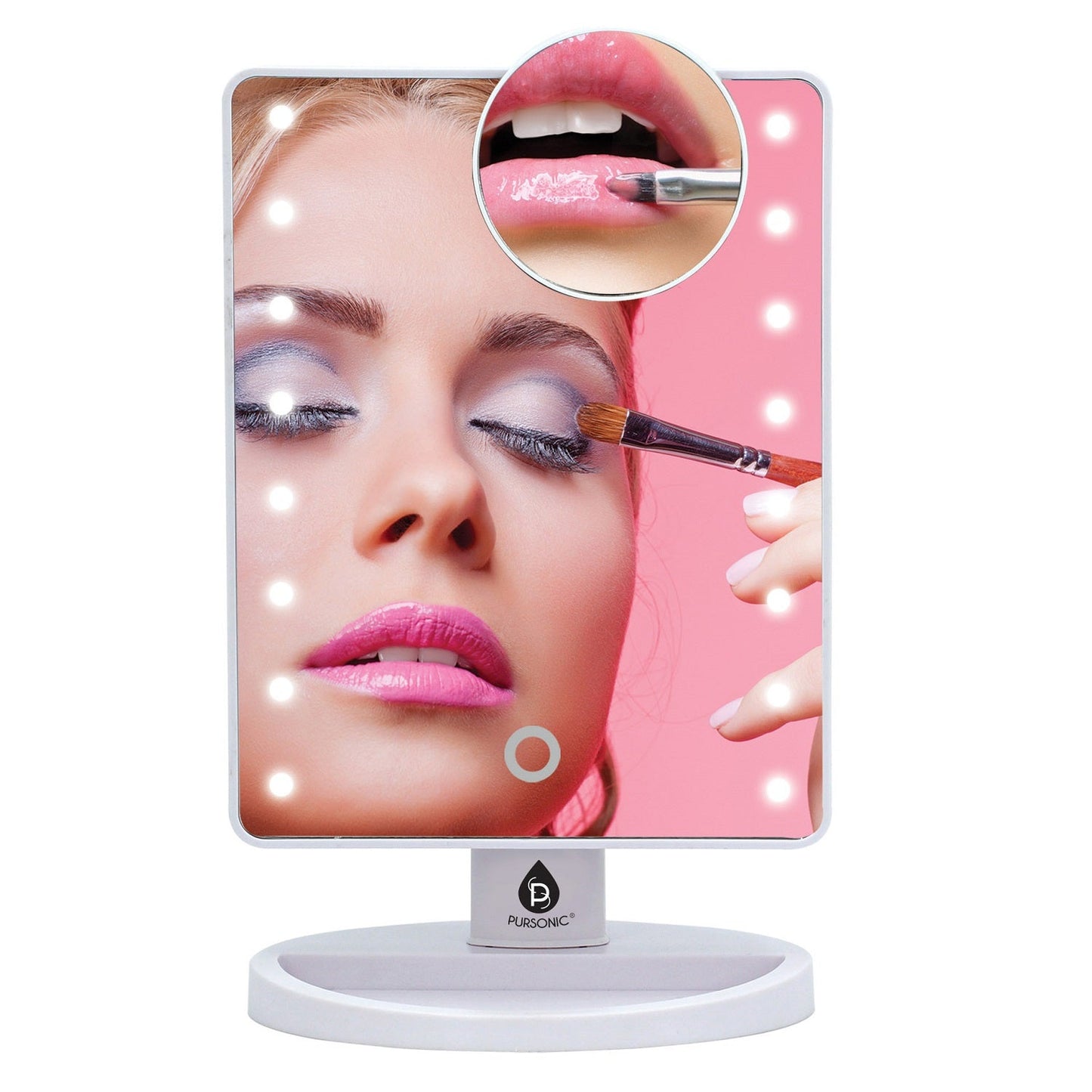 Dimmable LED Vanity Mirror & Pursonic Triple Barrel Hair Curler: The Ultimate Glow-Up Bundle