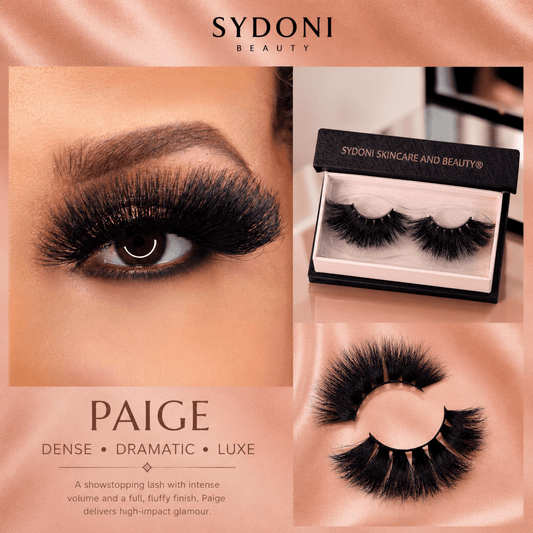 SYDONI "PAIGE" LUXURY MINK LASHES - Handcrafted, Bold Glamour Inspired by a Daughter Revered for her Independence, Focus and Confidence
