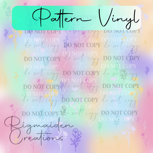 Pastel Spring Floral Vinyl