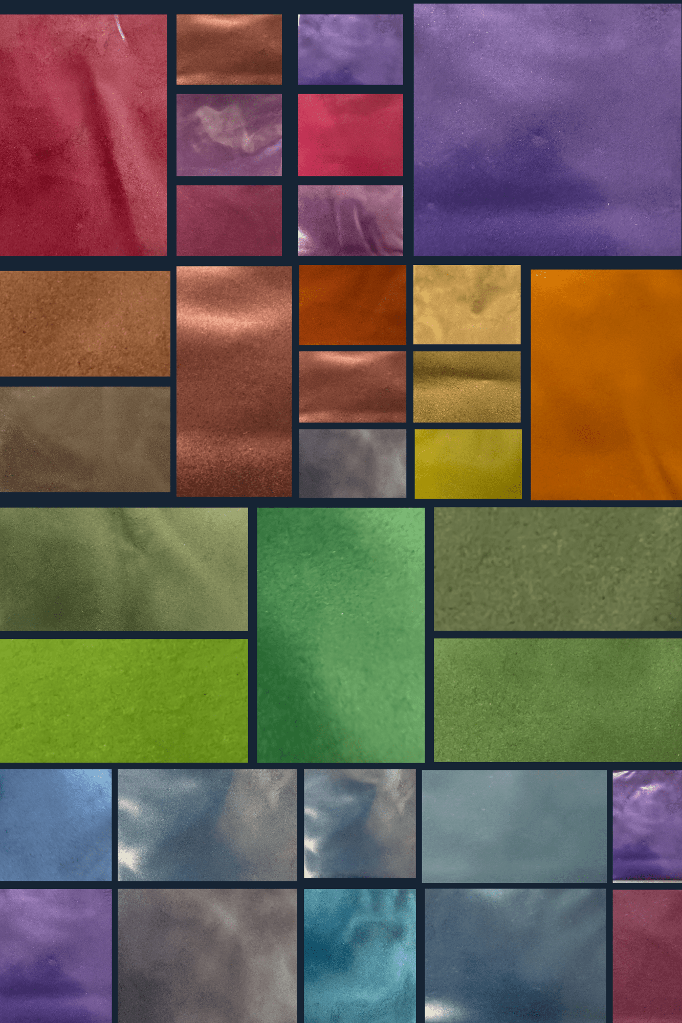 * Pearlescent Pigments - 30 Color Pearl Mica Sample Pack