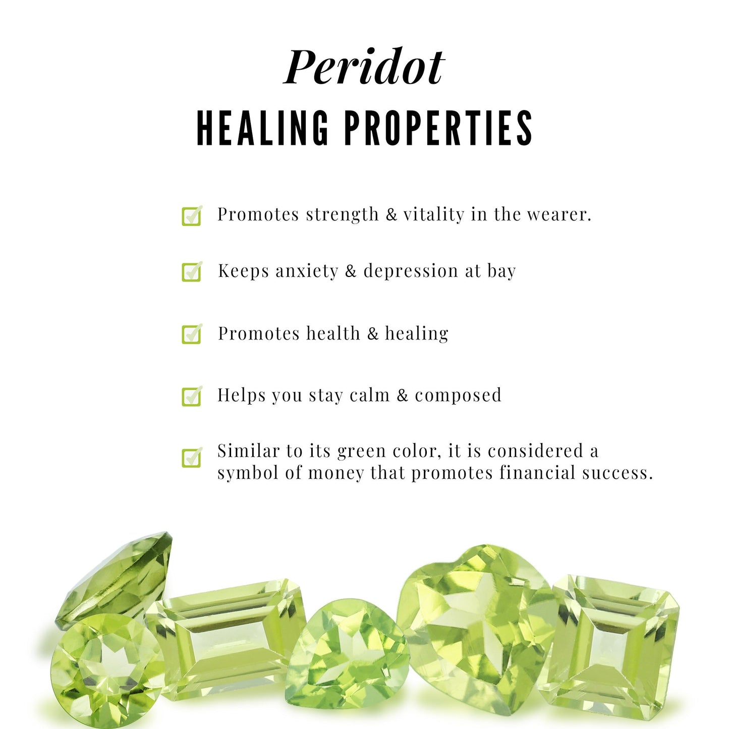 Real 1 Carat Peridot Pear Shaped Engagement Ring with Curved Enhancer