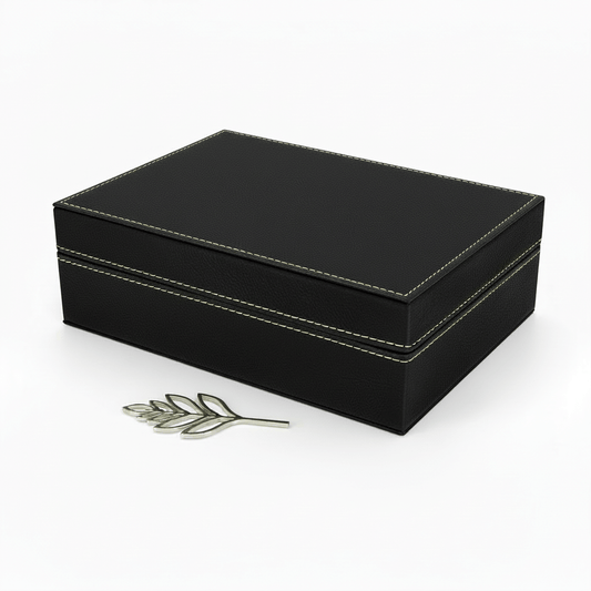 Personalized leatherette gift box Laserable Leatherette Gift Box-0
