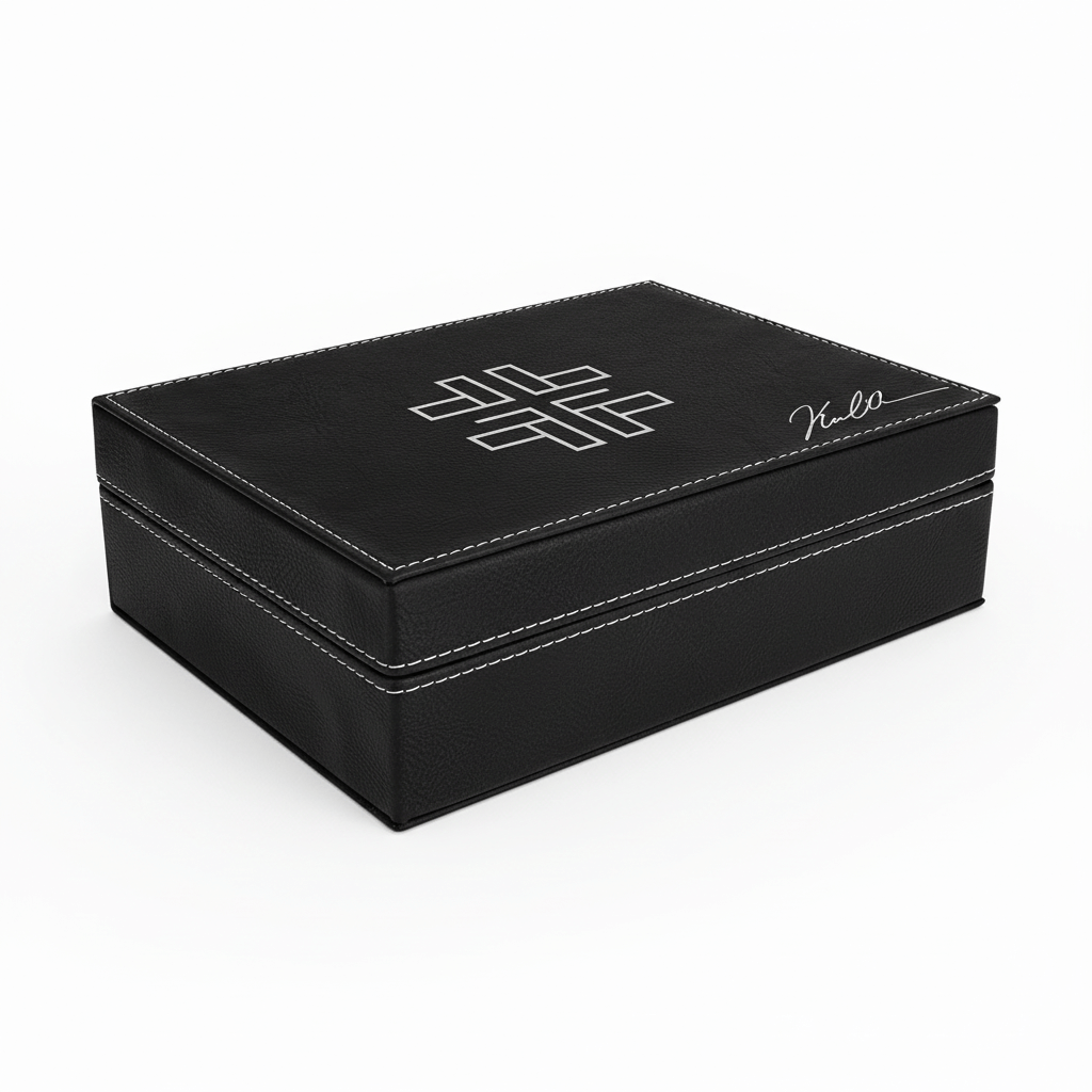 Personalized leatherette gift box Laserable Leatherette Gift Box-1