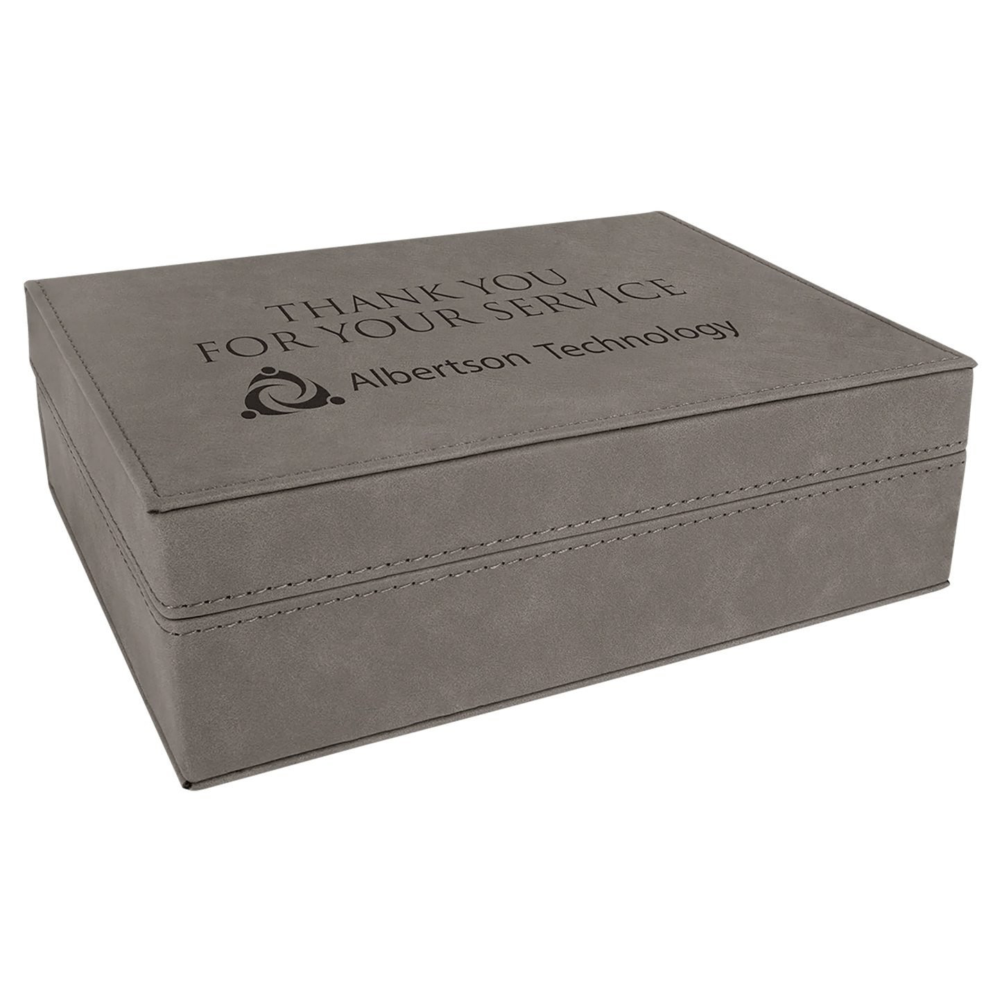 Personalized leatherette gift box Laserable Leatherette Gift Box-3
