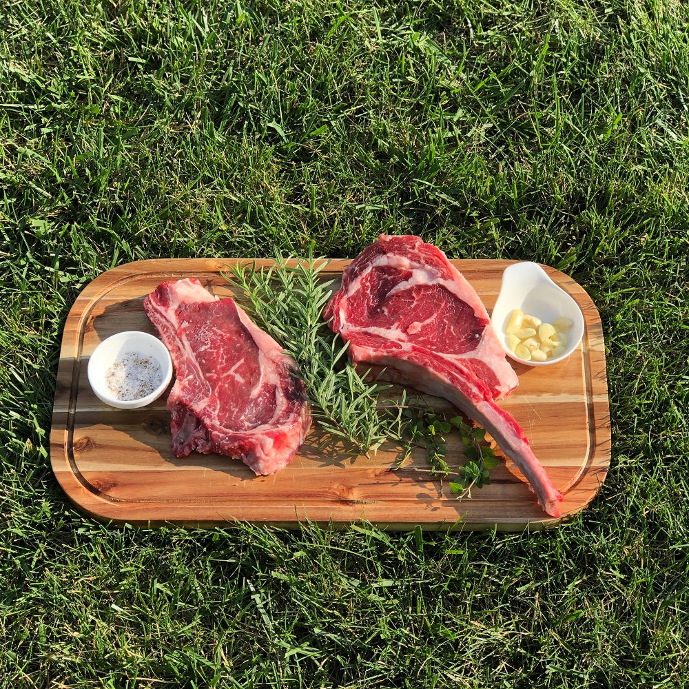 Zavis Green Acacia Wood Serving Rounded Cutting Board With Juice Groove 20" X 11" | Dishwasher Safe-1