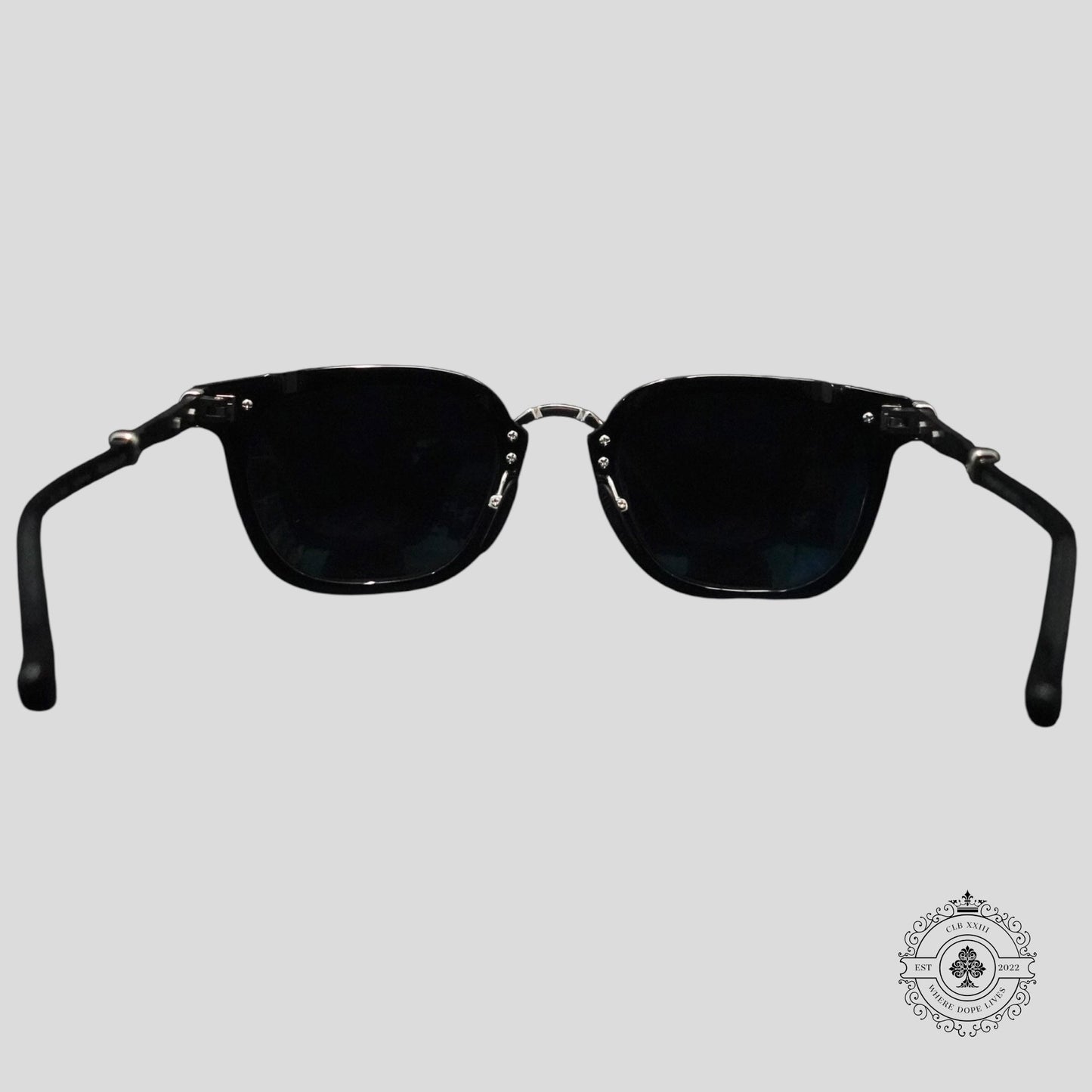 Chrome Hearts Titanasluvr Glasses in Black/Silver