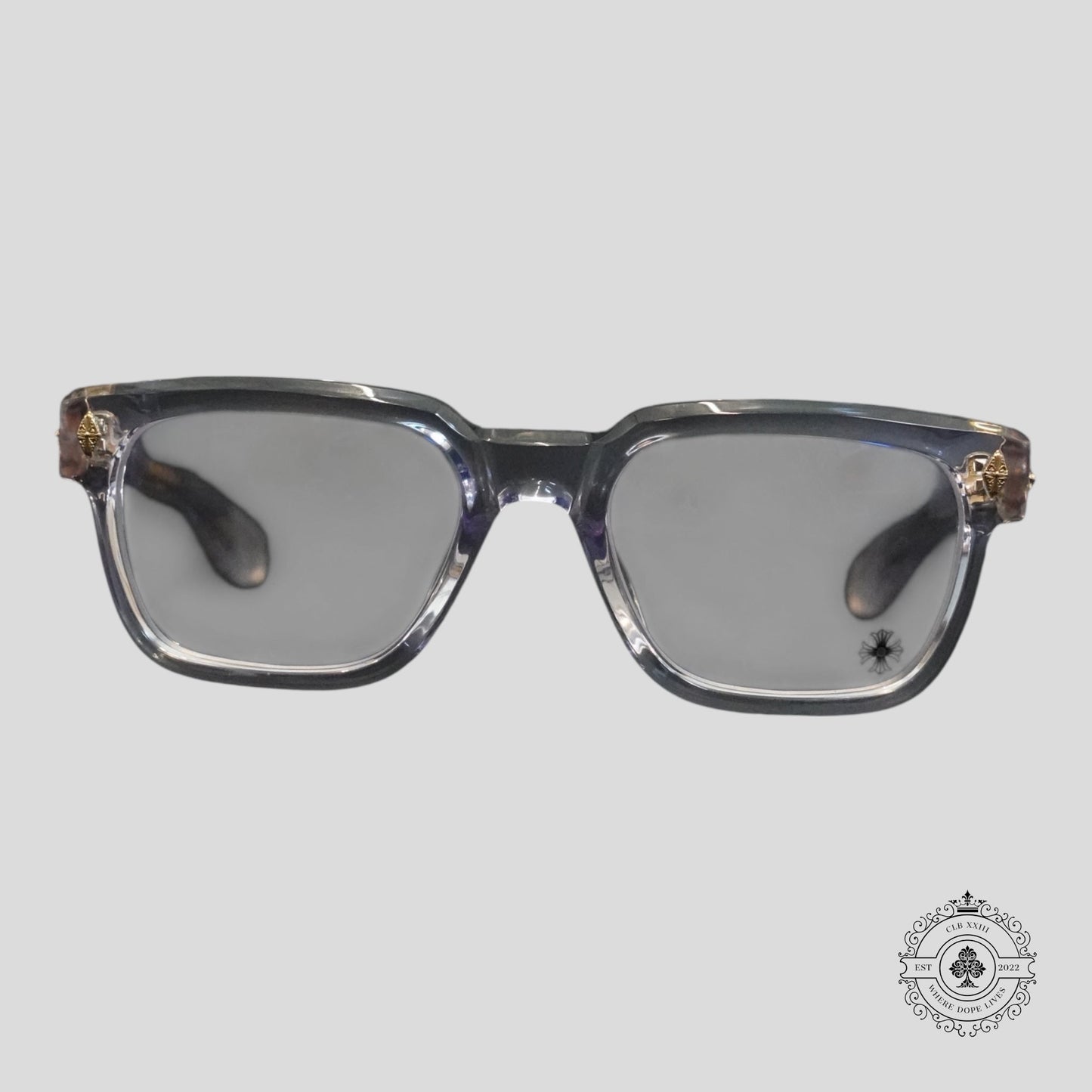 Chrome Hearts Pen 15 Sunglasses in Clear/Gold
