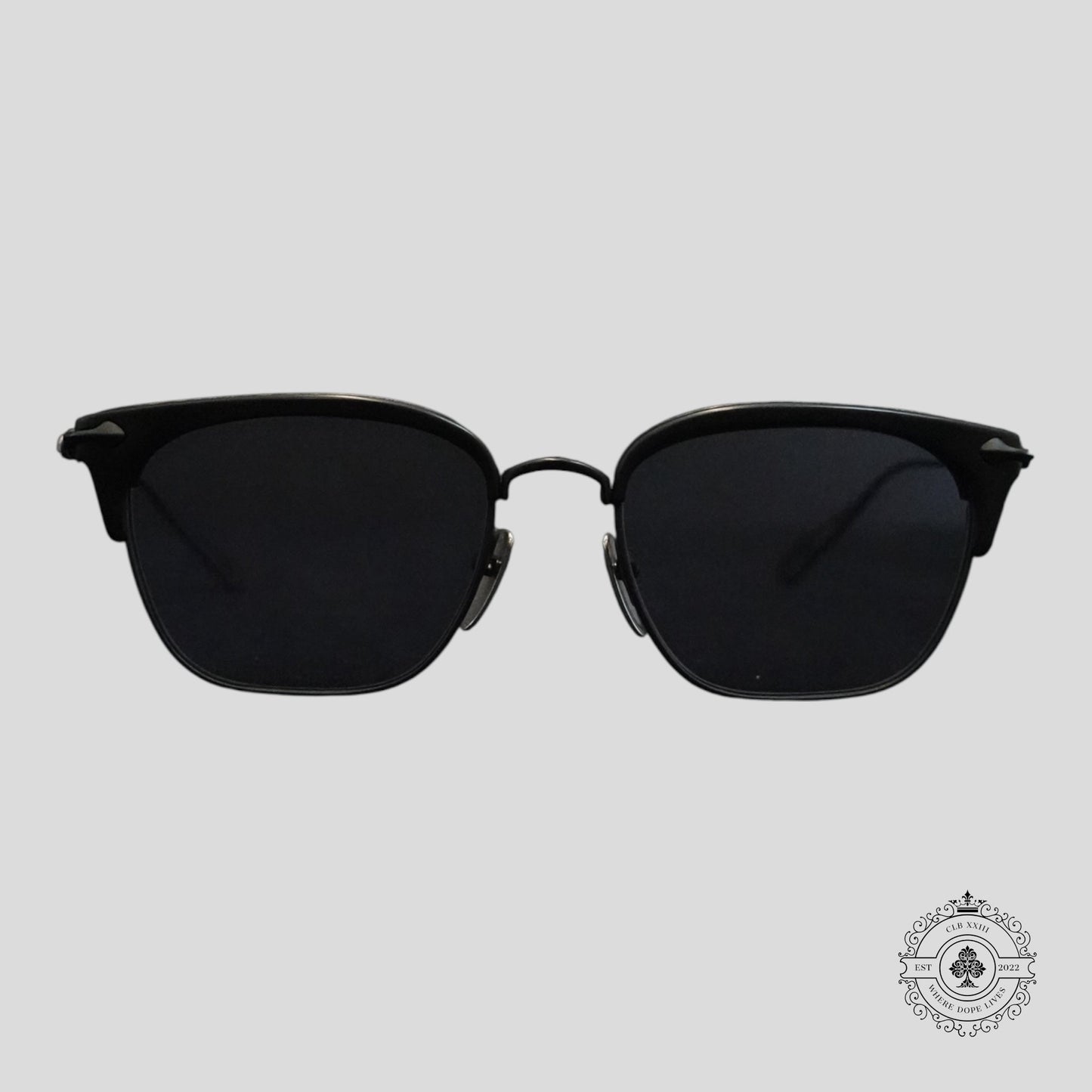 Chrome Hearts Sluntradiction Sunglasses in Matte Black/Silver