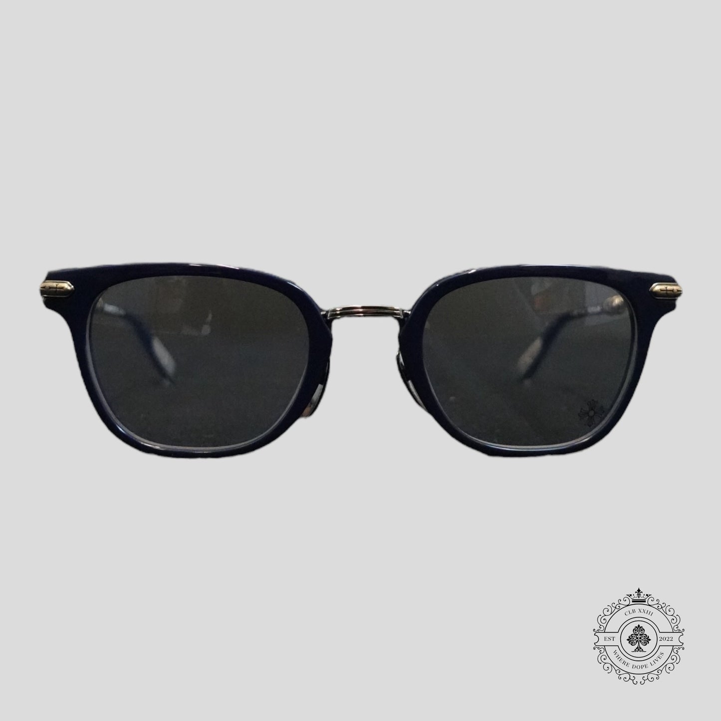 Chrome Hearts Tycoxagain Glasses in Blue/Silver