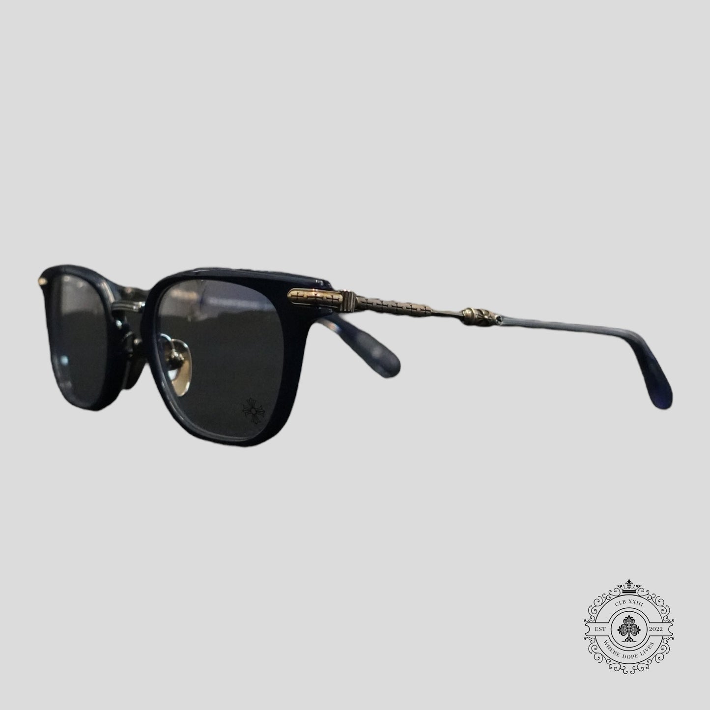 Chrome Hearts Tycoxagain Glasses in Blue/Silver