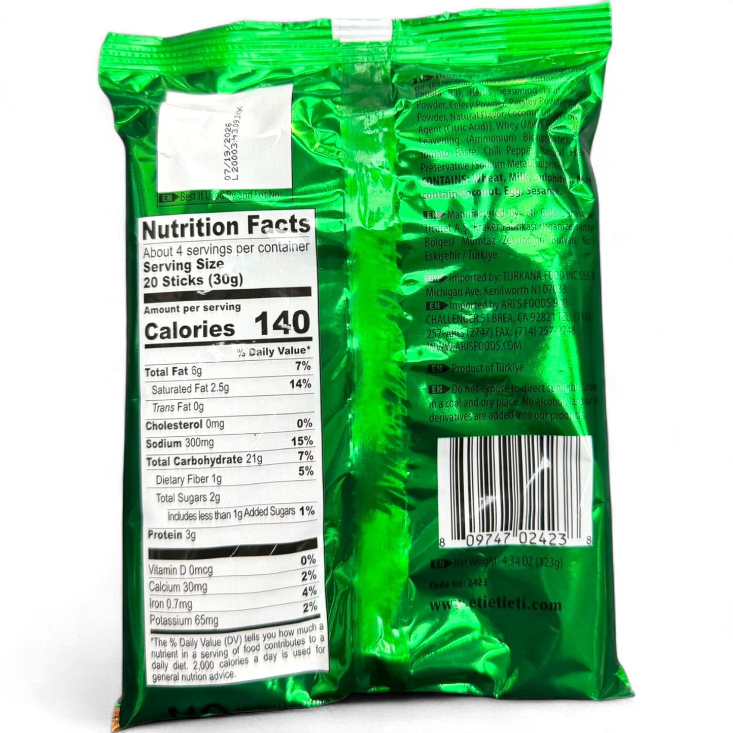 ETI CRAX Herb Sticks 123G