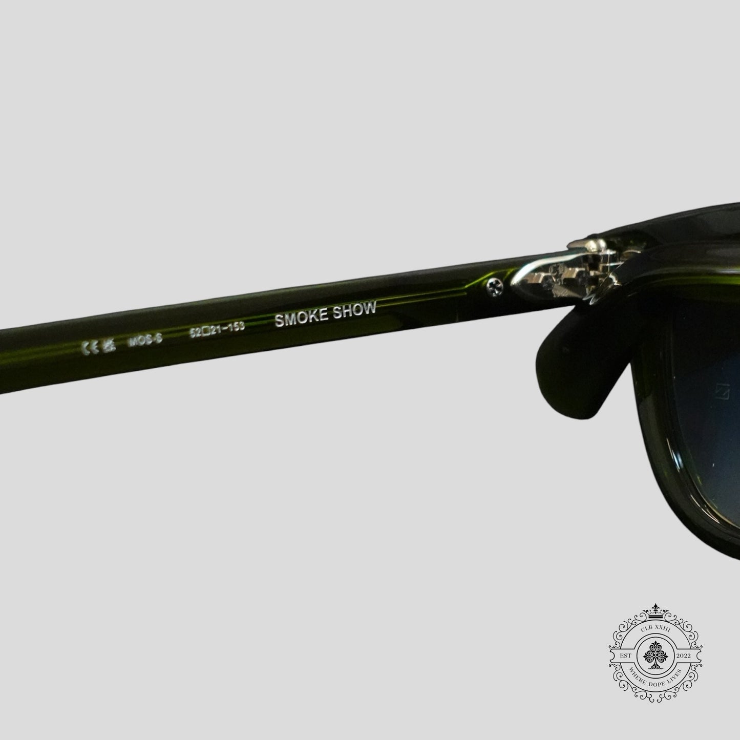 Chrome Hearts Smoke Show Sunglasses in Green/Silver